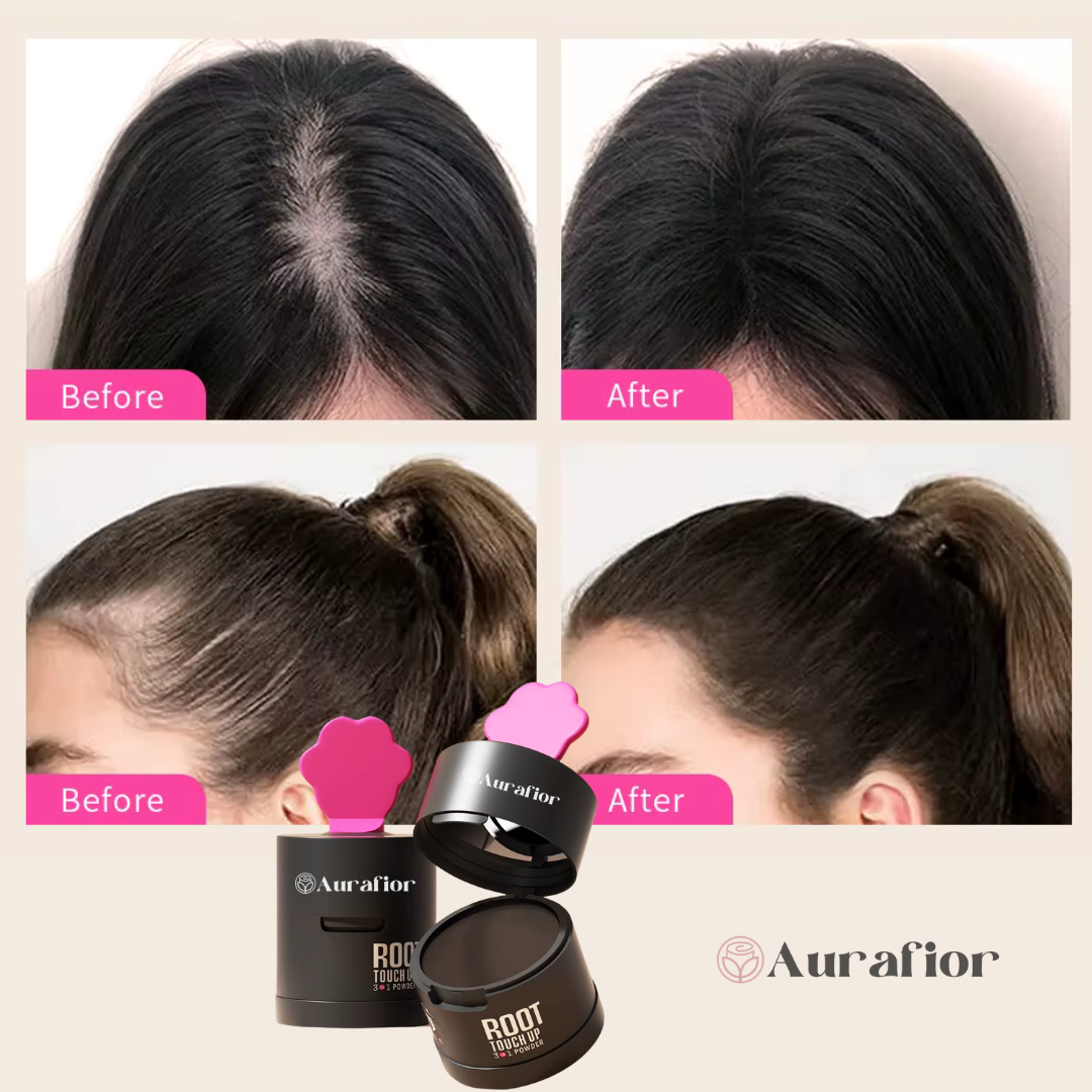Haar-Make-up – Deckt sofort graue Haarwurzeln und schüttere Stellen ab