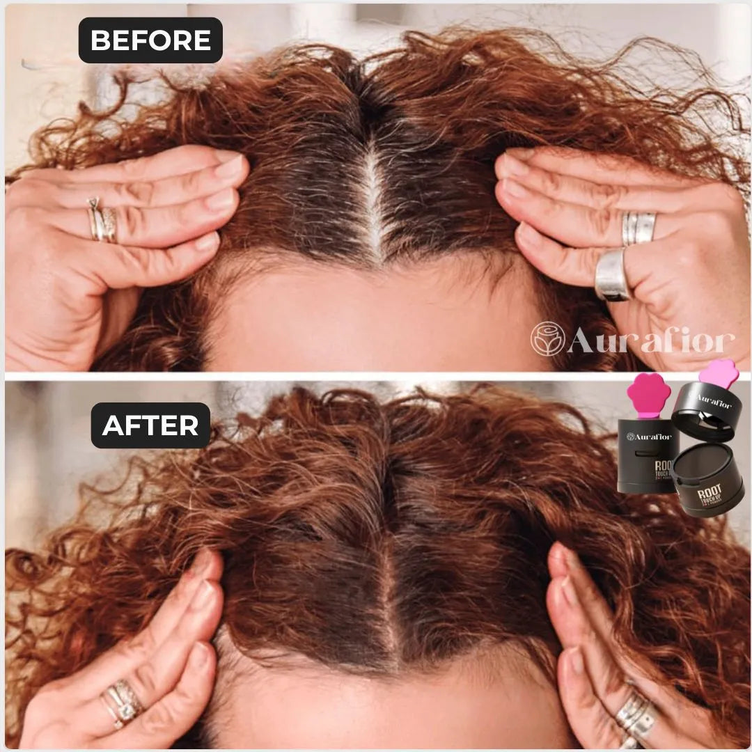 Haar-Make-up – Deckt sofort graue Haarwurzeln und schüttere Stellen ab