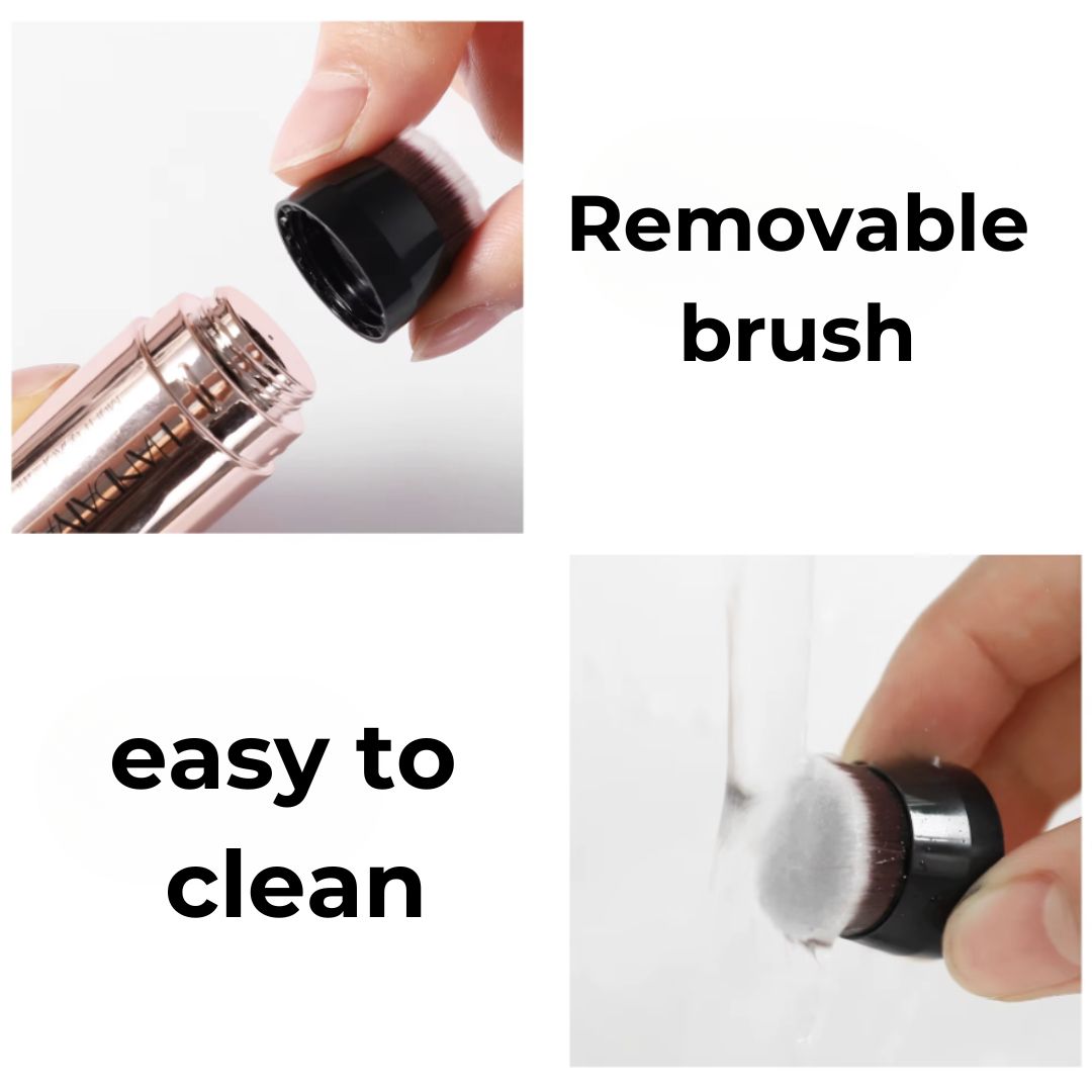 Stick Foundation with Integrated Brush