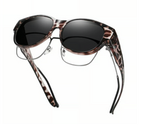 White Tortoise Frame Dark Lens