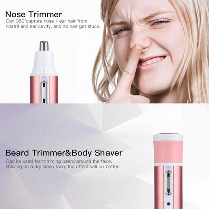 Women's 4-in-1 Electric Hair Remover - Waterproof