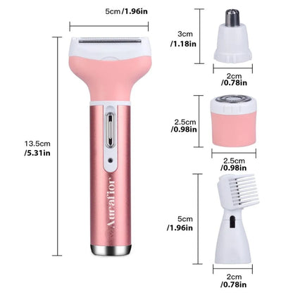Women's 4-in-1 Electric Hair Remover - Waterproof
