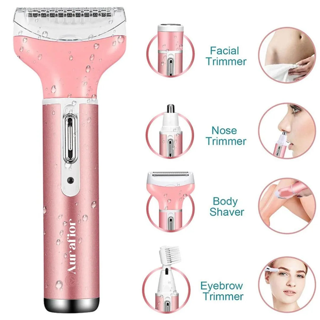 Women's 4-in-1 Electric Hair Remover - Waterproof