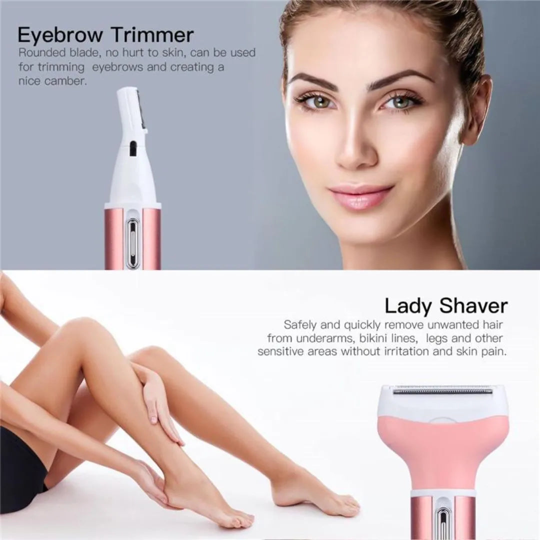 Women's 4-in-1 Electric Hair Remover - Waterproof