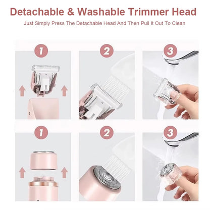 2-in-1 Waterproof Body and Facial Hair Remover
