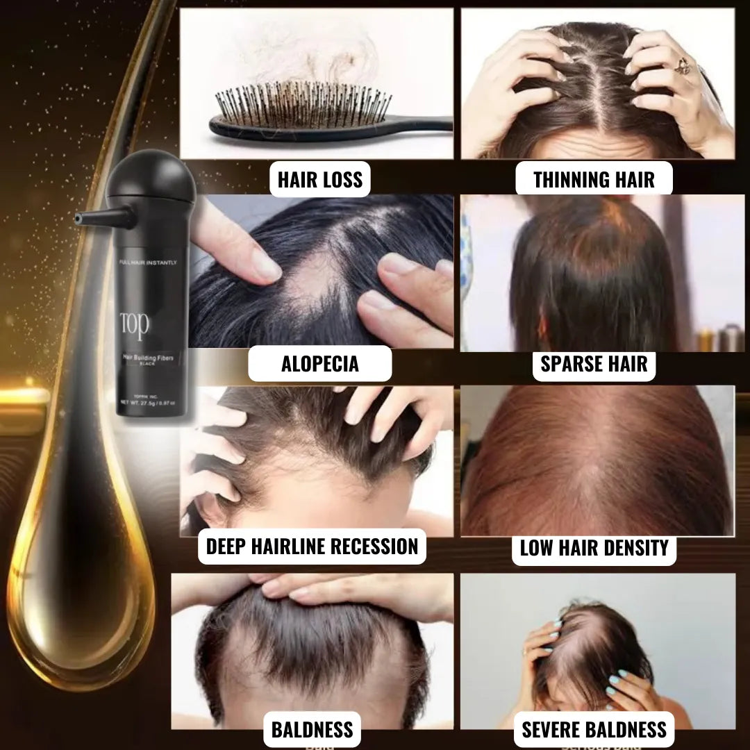 Keratin Hair Fiber – Restore Volume and Conceal Thinning Areas in Seconds