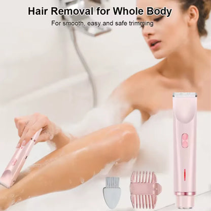 2-in-1 Waterproof Body and Facial Hair Remover