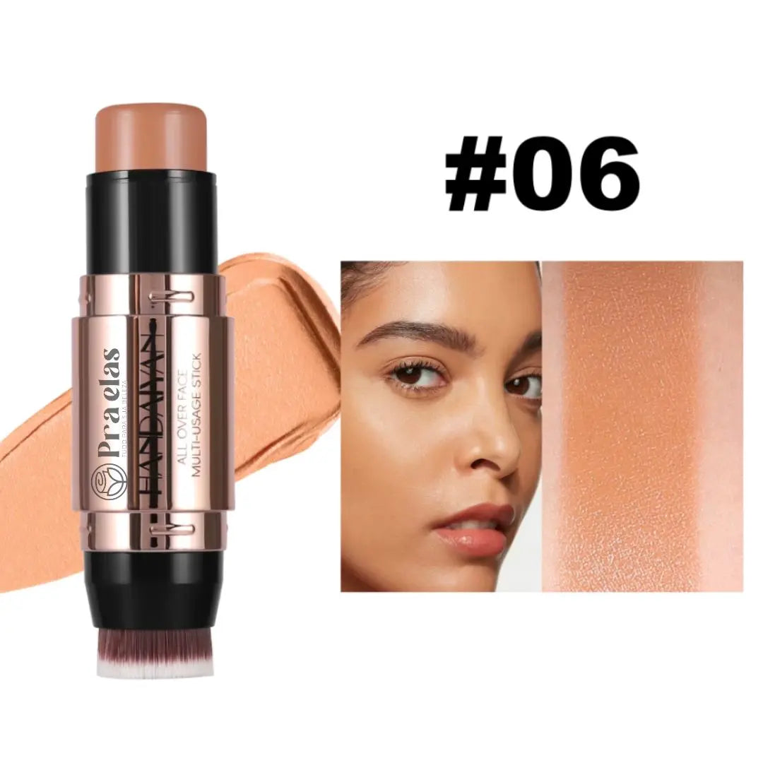 Stick Foundation with Integrated Brush