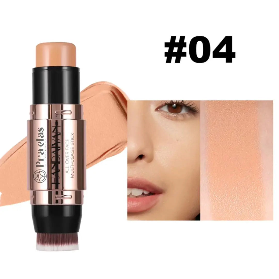 Stick Foundation with Integrated Brush