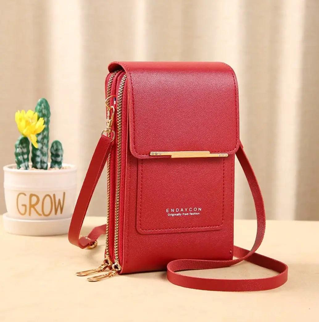 Bolsa Porta Celular de Couro - Pra Elas